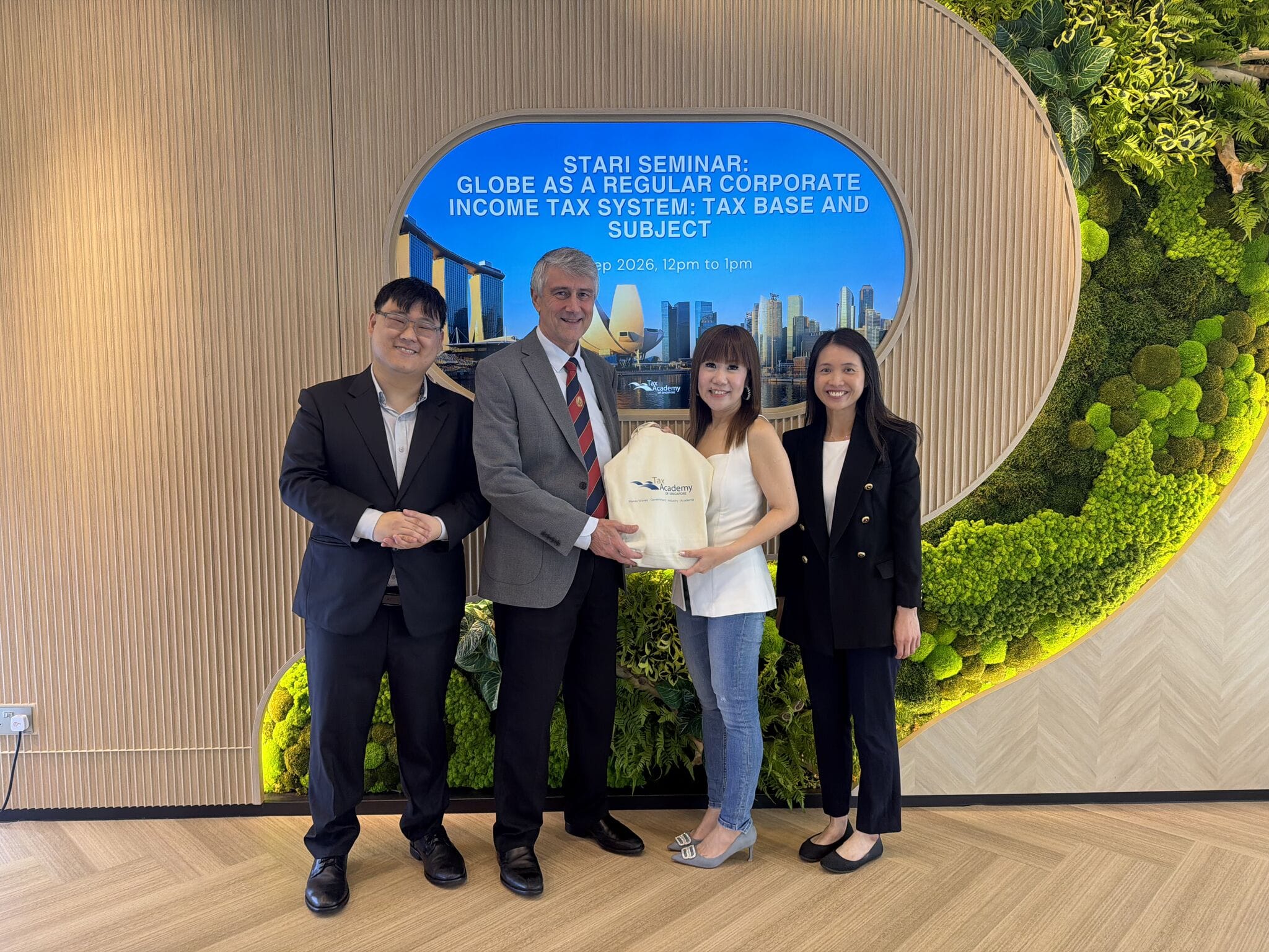 Organisers and Professor Peter Harris at the Tax Academy of Singapore Hub